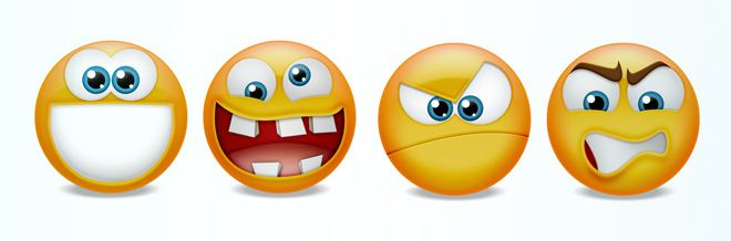 Quick Tip – Draw a Couple of Emoticons in Photoshop