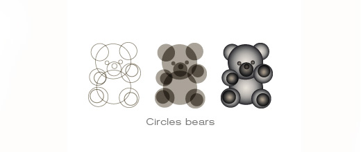 Circle teddy bear logo