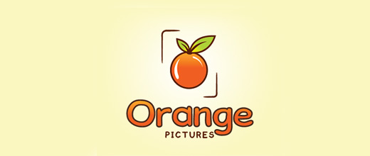 Pictures orange logo design