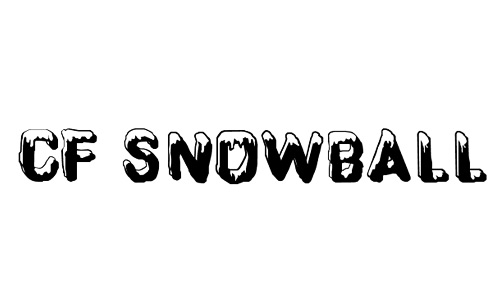 Ice cap snowy snow free fonts