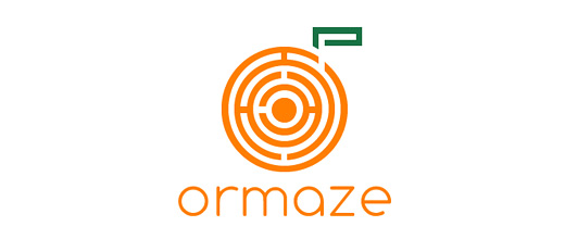 Maze fruit orange logo design