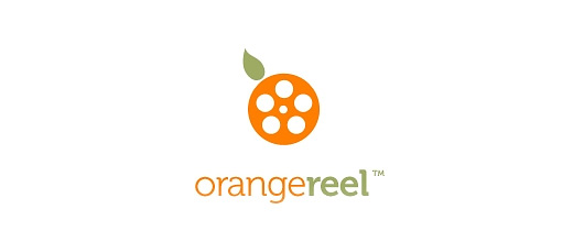 Film production orange logo design