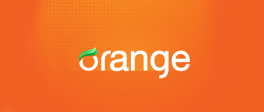 orange color logo design