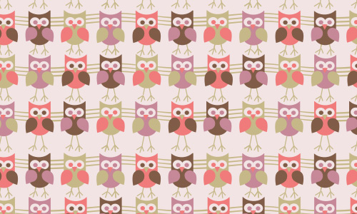 Owl free animal repeat seamless pattern
