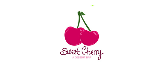 Sweet cherry logo designs