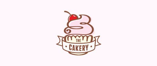 Pastry cherry logo designs