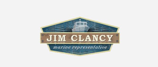 Marine boat logos design