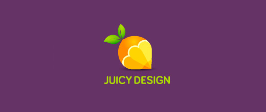 Pencil designing orange logo design