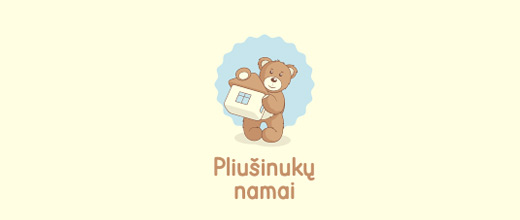 Plushie teddy bear logo