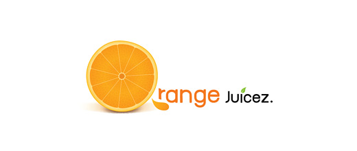 Juicy sliced orange logo design