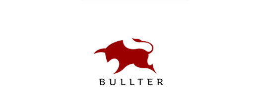 Red spiky bull logo designs
