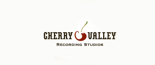 Recording studio cherry logo designs