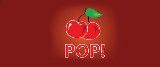 Pop cherry logo designs