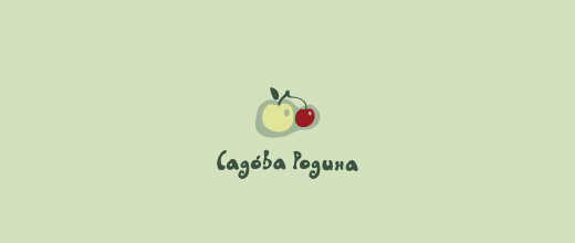Fruit cherry logo designs