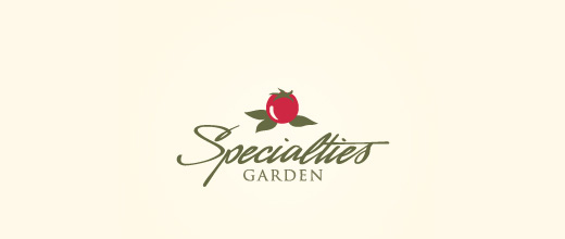Garden cherry logo designs