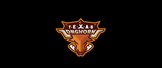 Long horn bull logo designs