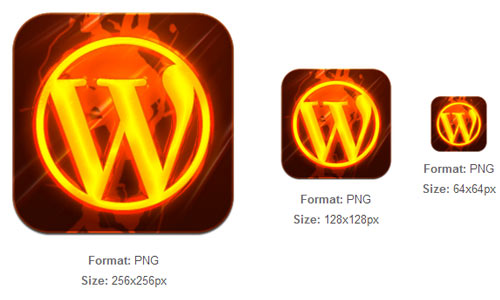 Burning WordPress Tile icon