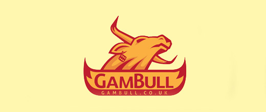 Dice gamble bull logo designs 