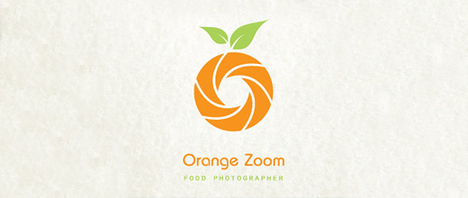 Camera photography picture food orange logo design