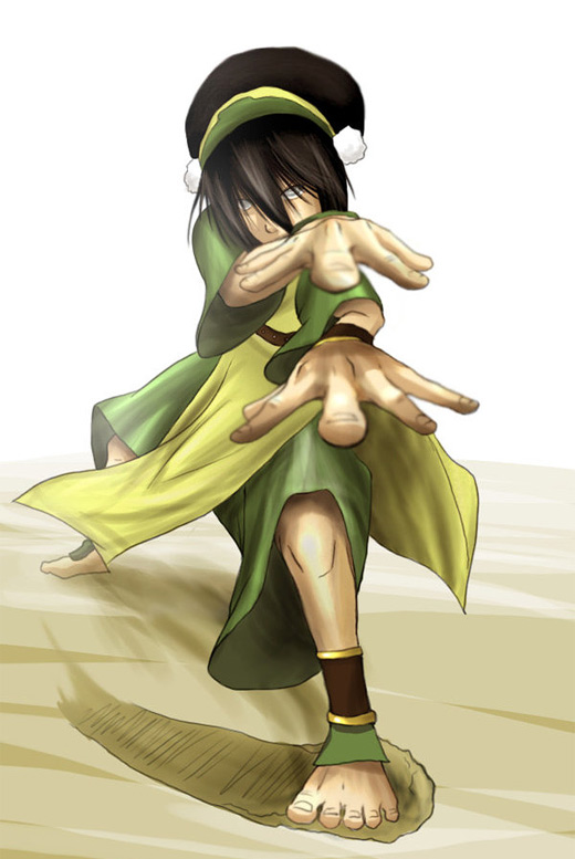 Earth bending toph avatar artwork illustrations