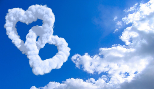 Hearts clouds wallpaper free download hi res high resolution