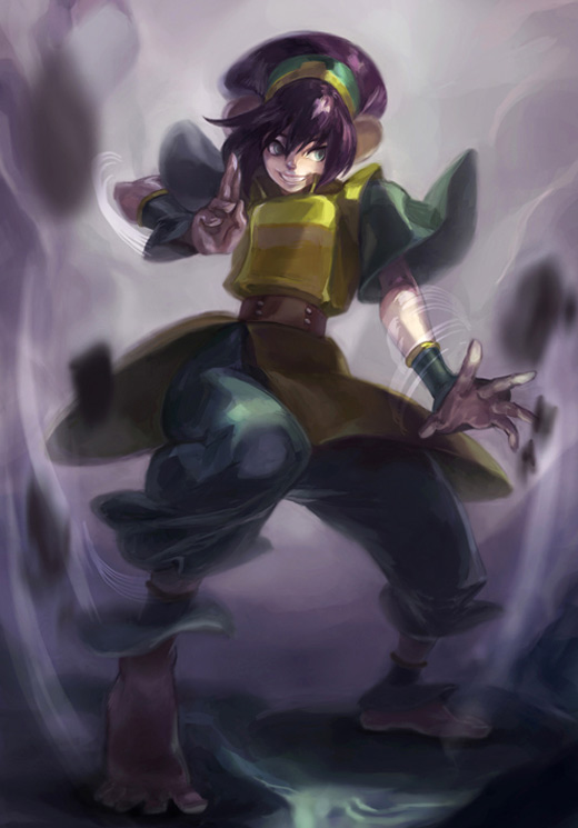 Power toph avatar artwork illustrations