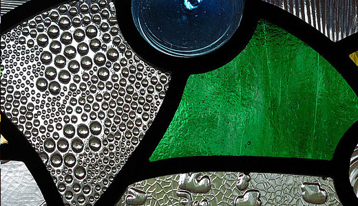 Green stained glass textures