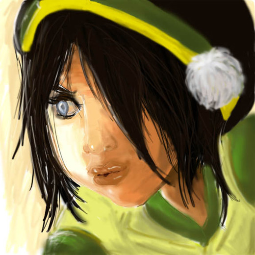 Digital brush cool toph avatar artwork illustrations