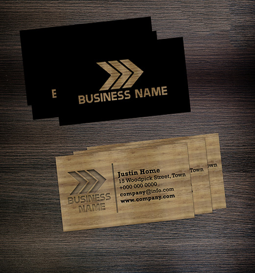 A Collection Of Creative Wooden Business Cards Naldz Graphics