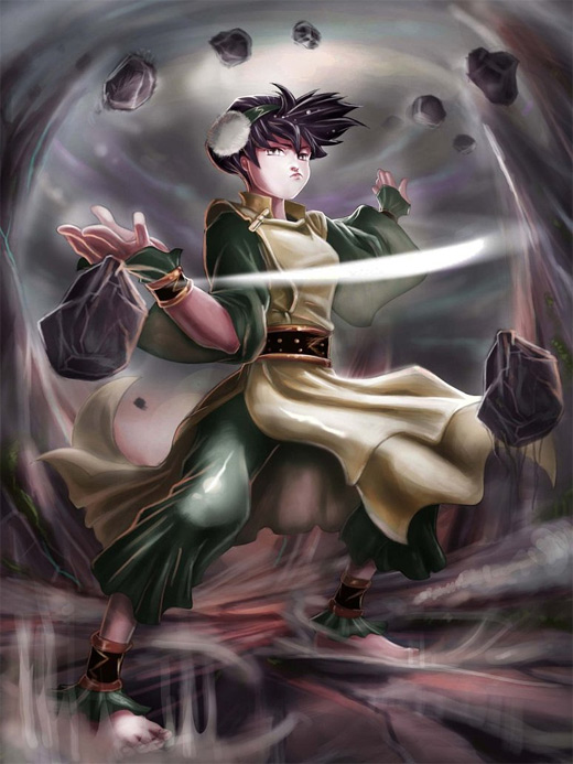 Strong powerful toph avatar artwork illustrations