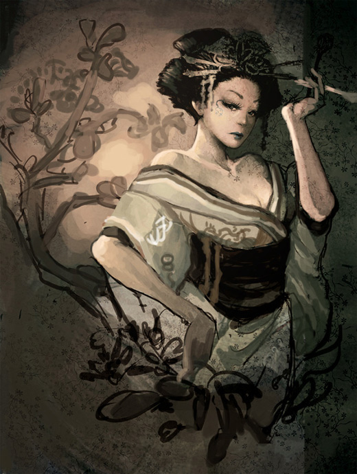 25 Beautiful Examples Of Geisha Artworks Naldz Graphics 3545