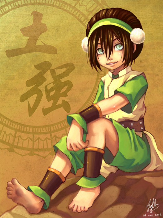 Whole body portrait toph avatar artwork illustrations