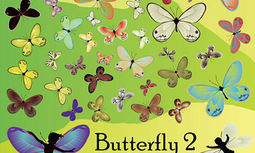 Butterfly Vector Set2 (42 colored butterflies)