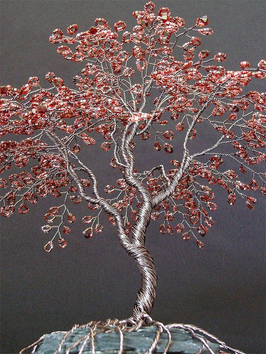 Maple bonsai wire sculpture