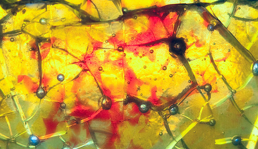 Yellow red crack stained glass textures