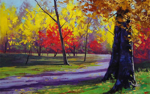 Painting The Autumn Joy