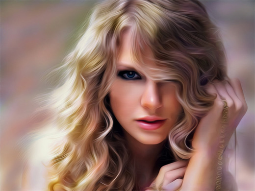 Taylor swift digital art painting celebrity