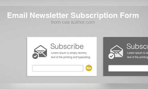 Newsletter Subscription Form (PSD)