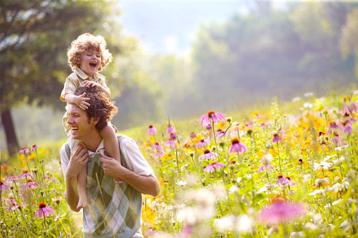 Beautiful father child son daughter photography 