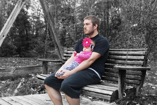 Cute baby father child son daughter photography