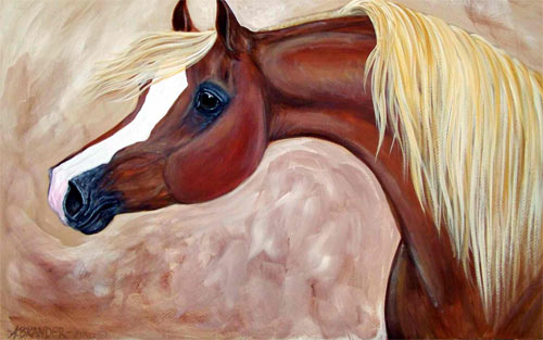 Horse Painting wallpaper