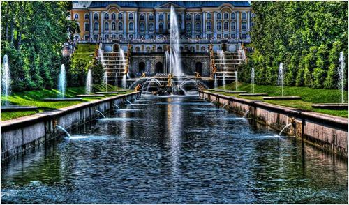 The Fountains of Peterhof,HDR