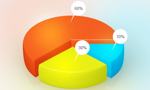 Free Pie Chart PSD Template