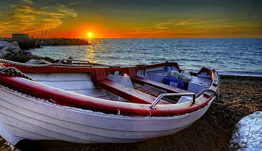 Sunset boats free wallpapers hi res high resolution