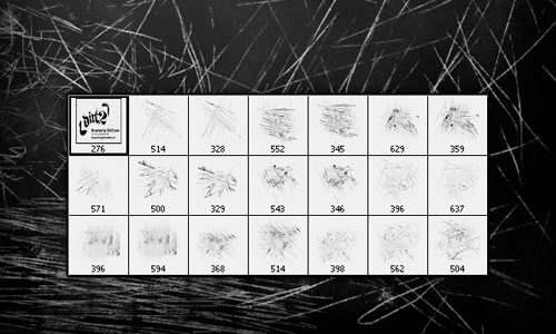 A Collection of Free Scratch Brushes for Photoshop