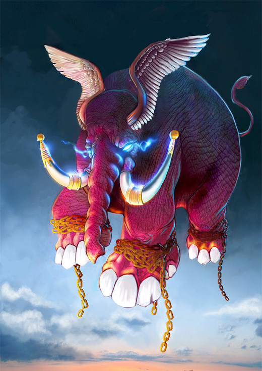 Elephant air colossus rift video game