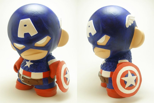 Captain america hero ultimate vinyl toys design collection
