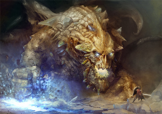 Monster rift earth colossus illustrations artworks