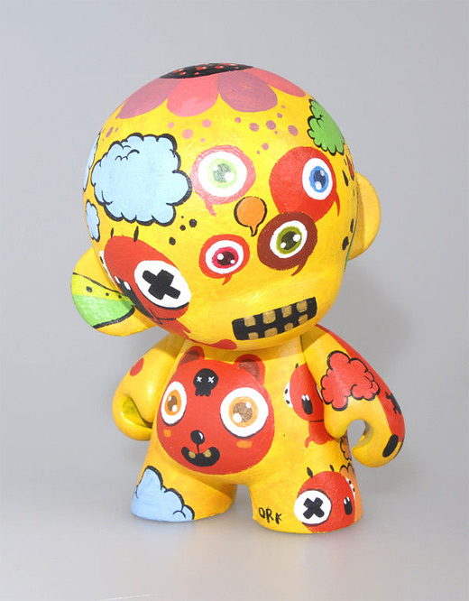 Abstract yellow ultimate vinyl toys design collection