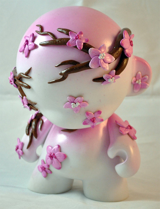 Pink cherry blossom flowers beautiful ultimate vinyl toys design collection